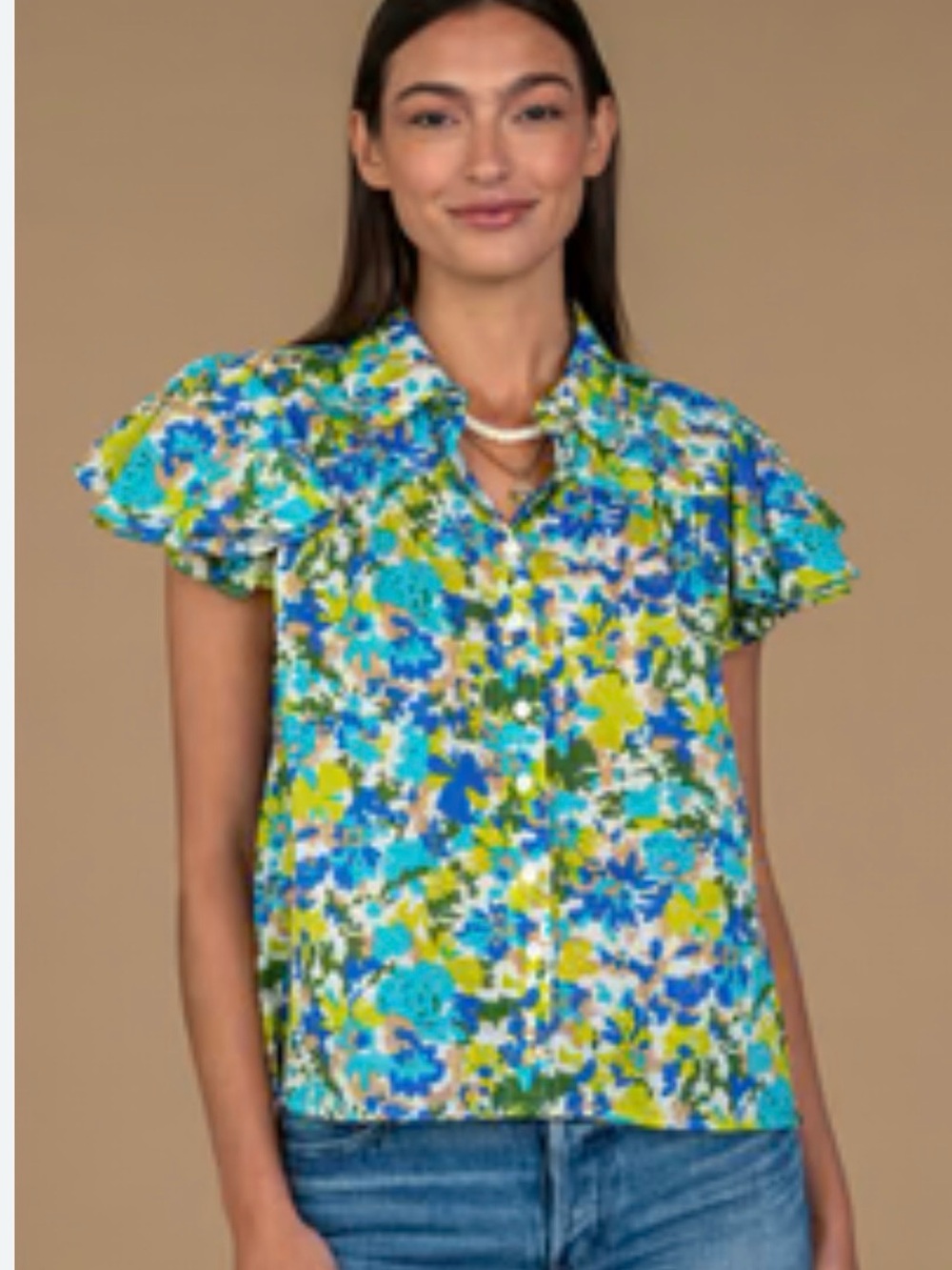 Olivia James the Label Val Top in   Hidden Paradise